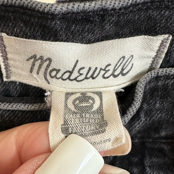 Madewell size 26 The Perfect vintage Jean Black Wash High Rise Stretch MD711 - Picture 3 of 6